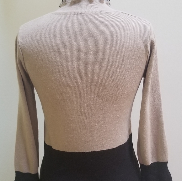 No Brand Ruffle Mock Neck Detail Sweater - Picture 2 of 4